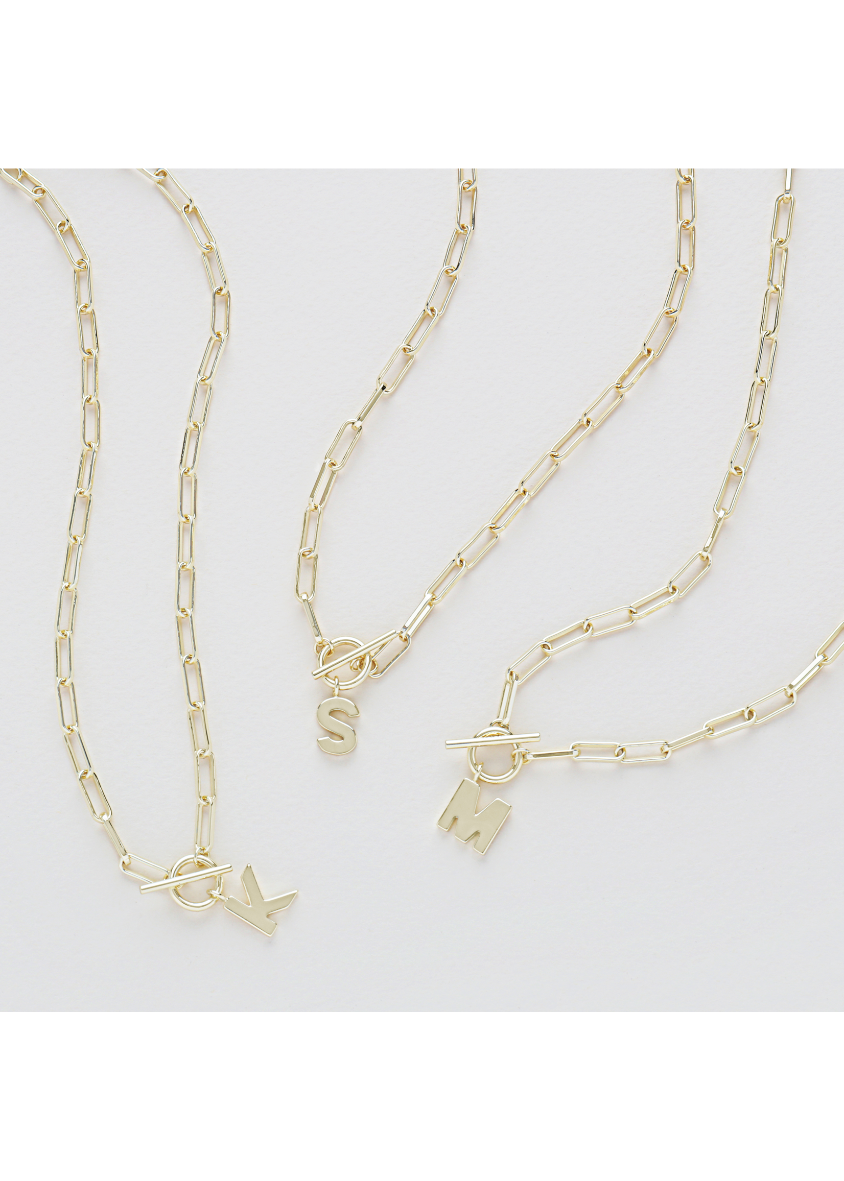 Natalie Wood Natalie Wood Initial Necklaces GOLD