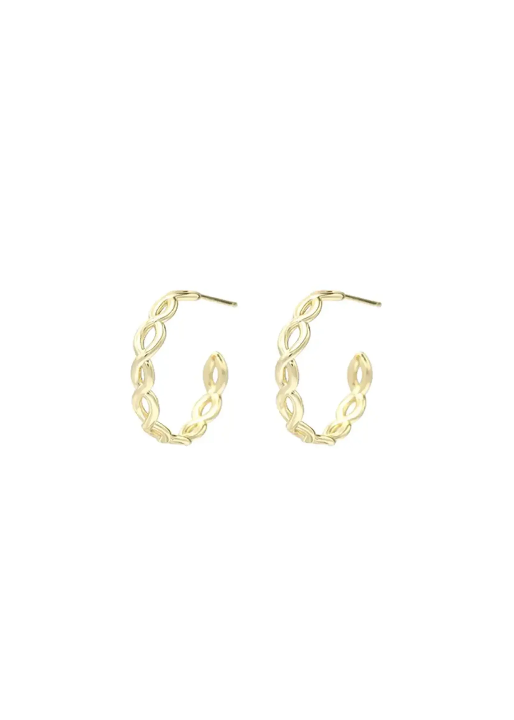 Natalie Wood Natalie Wood Bloom Mini Hoop Gold Earrings