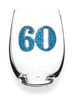 Queens Jewels Queens Jewels Stemless Glass 60th