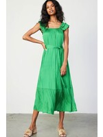 Current Air Current Air Crinkle Spring Green Dress