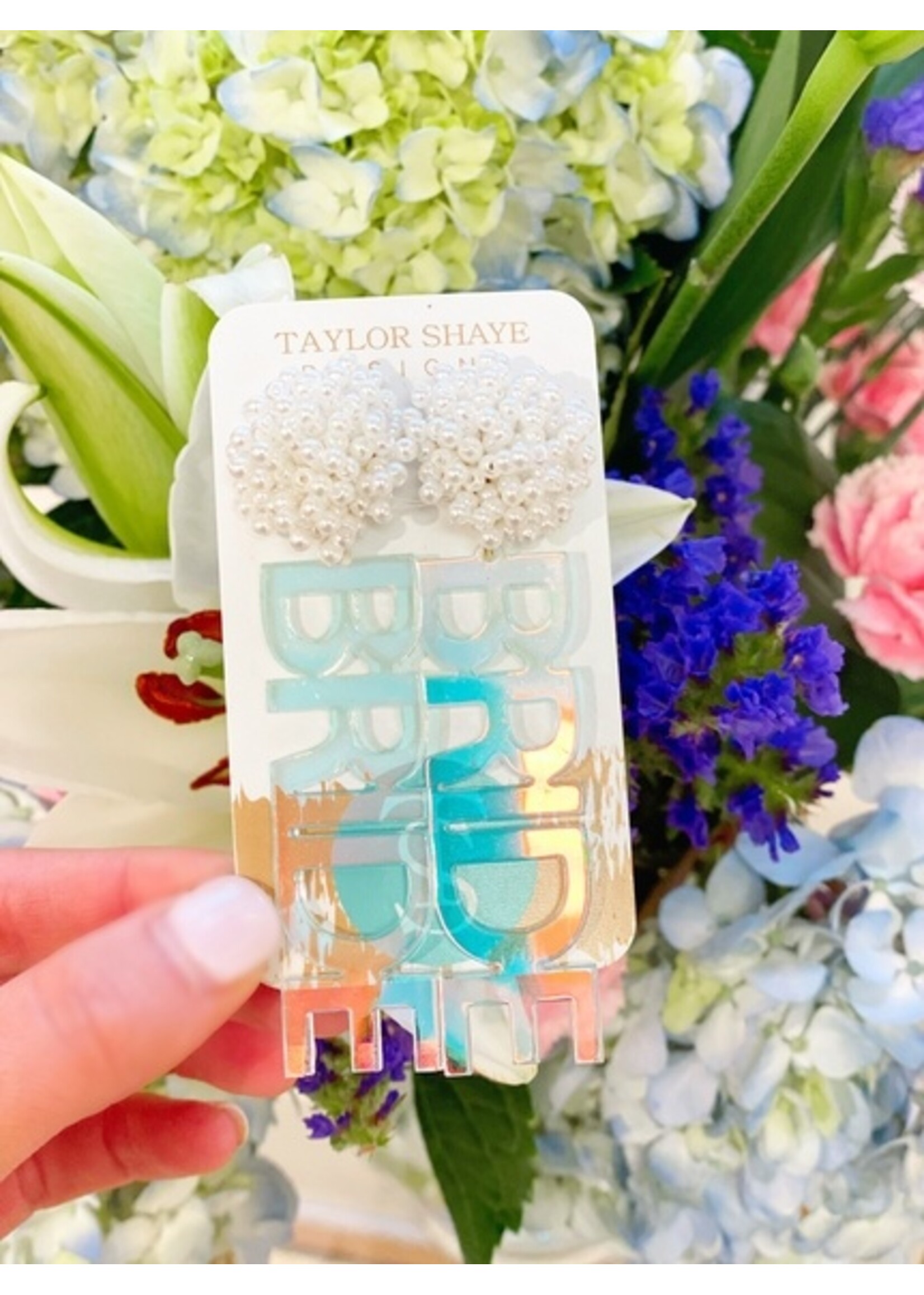 Taylor Shaye Taylor Shaye Iridescent BRIDE Earrings
