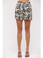 Fate Fate Animal Printed Black Cream Short