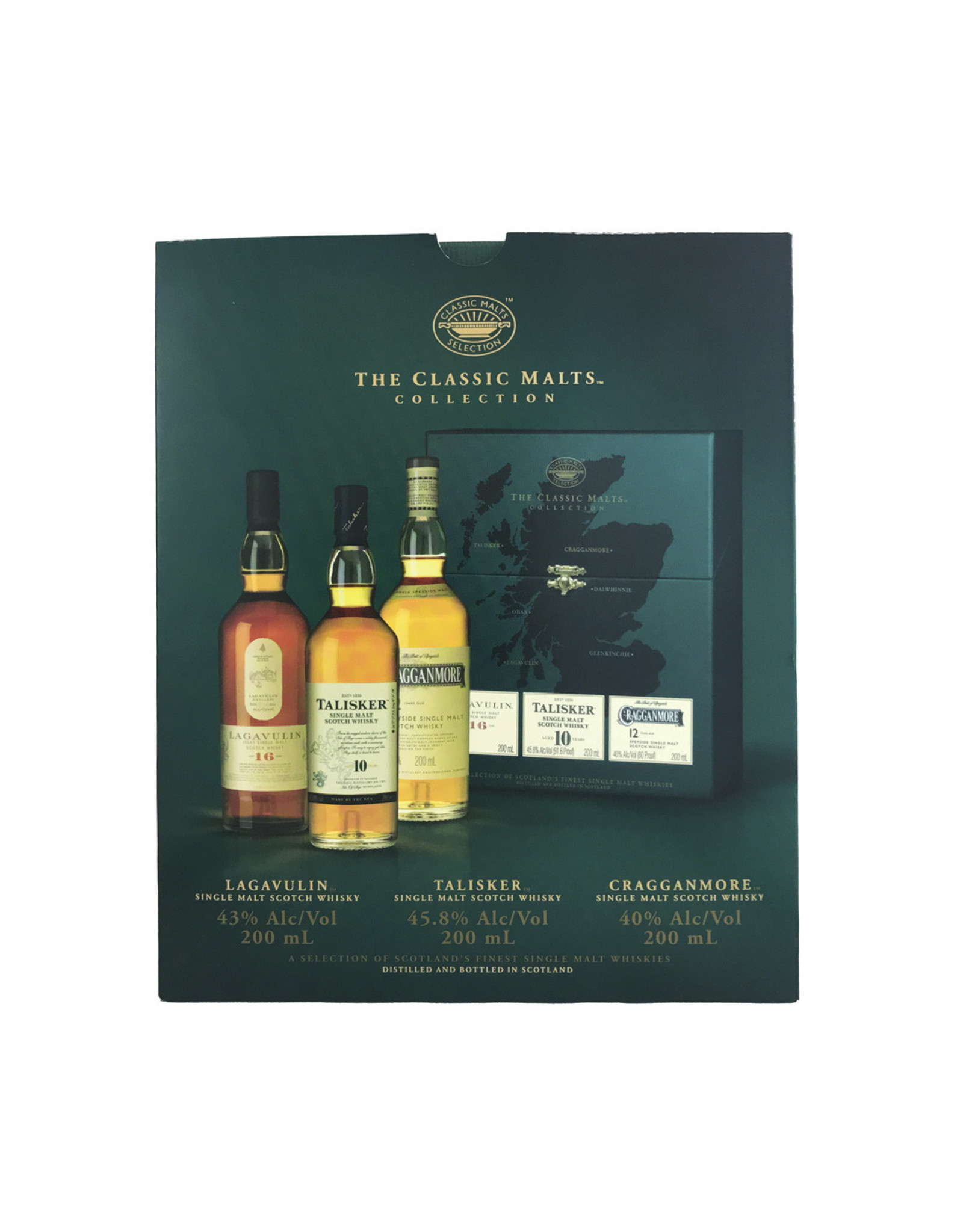 The Classic Malts "Strong" Collection - Lagavulin 16, Talisker 10, Cragganmore 12 (200ml 3pk)