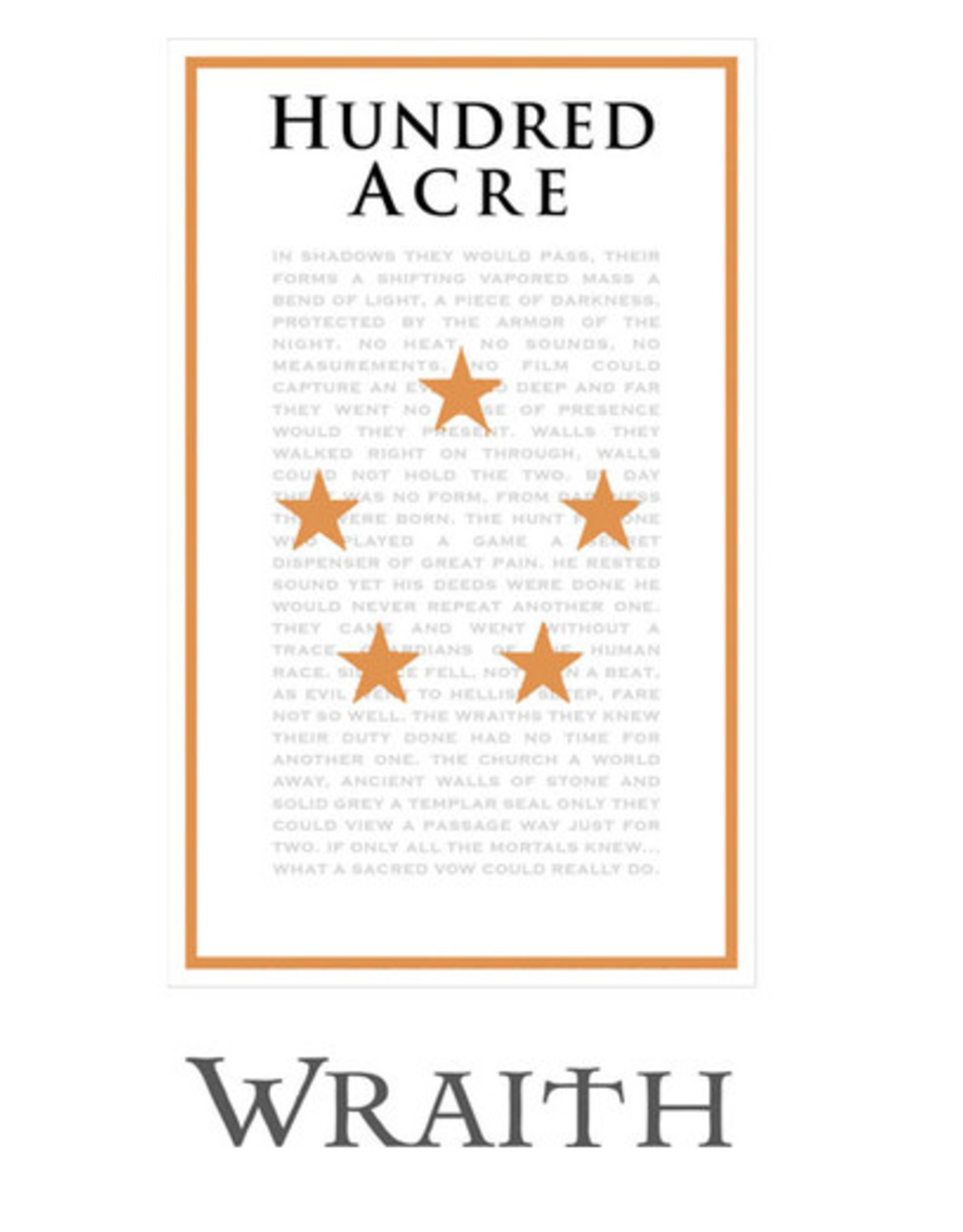 Hundred Acre Hundred Acre 'Wraith' Cabernet Sauvignon, Napa Valley 2017