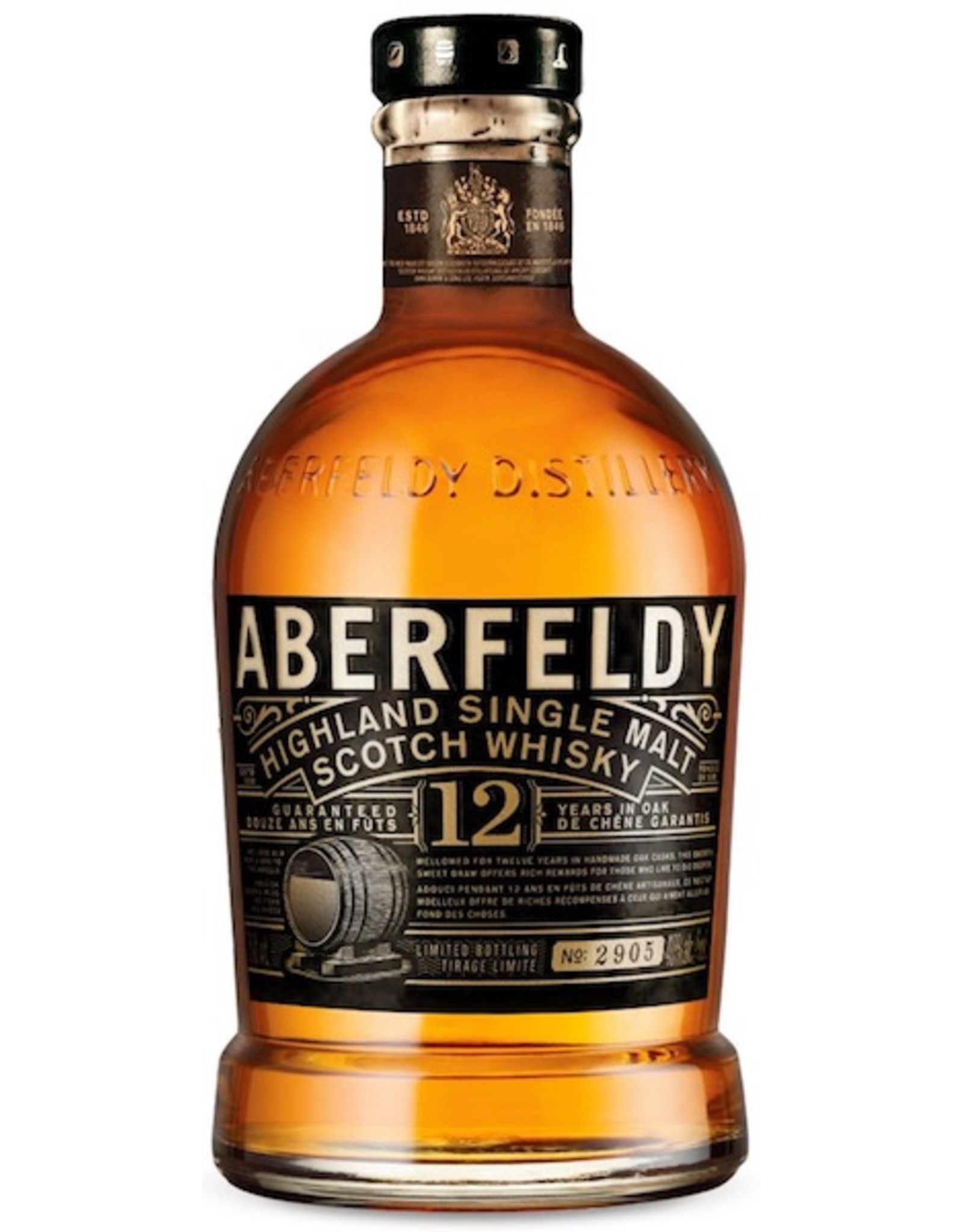 Aberfeldy Highland Single Malt Scotch Whisky 12yr