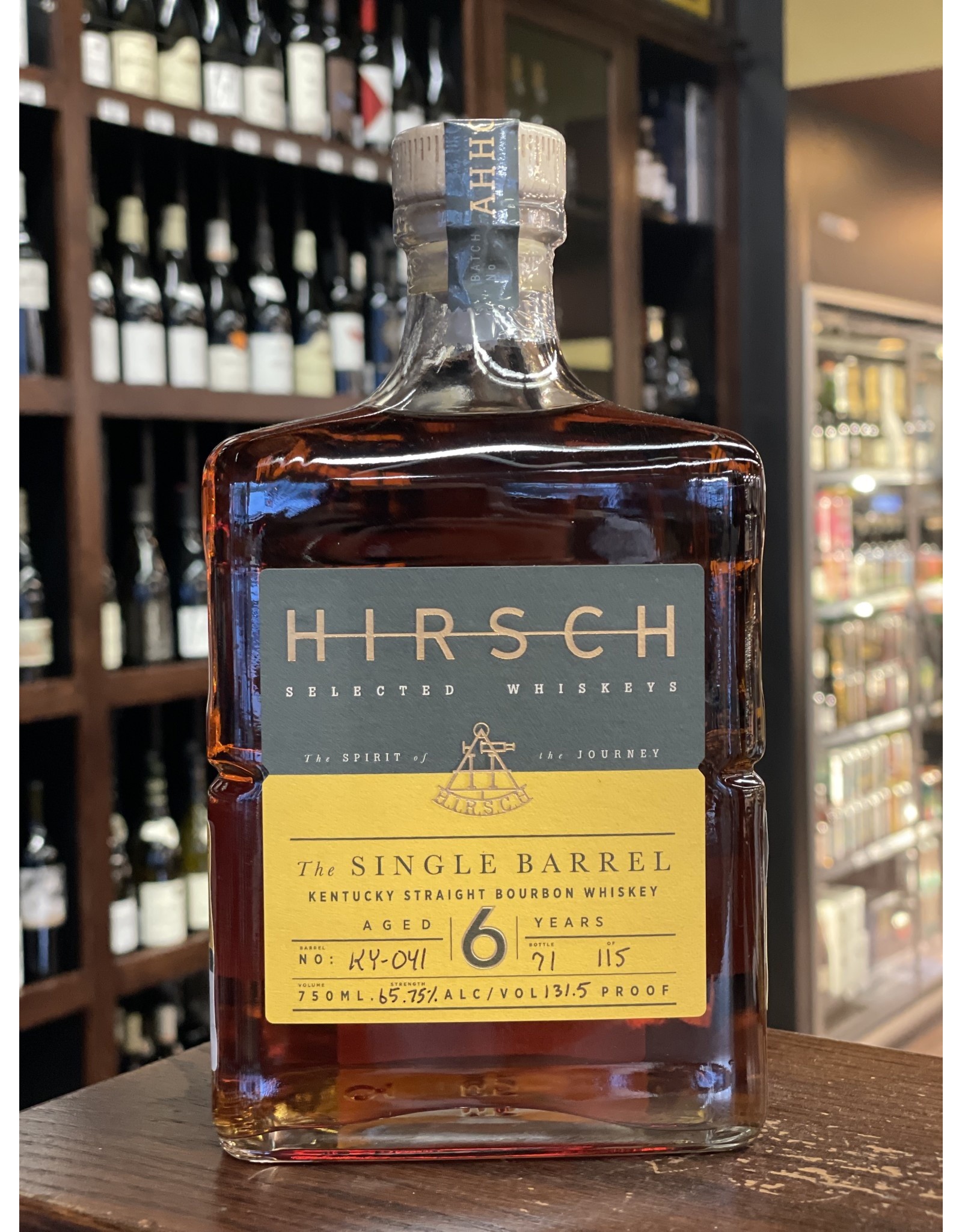 A.H. Hirsch 6 Year Single Barrel Straight Bourbon Whiskey 131.5 proof