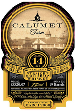 Calumet 14 Yr Single Rack Black Straight Bourbon Whiskey 96.2Pf