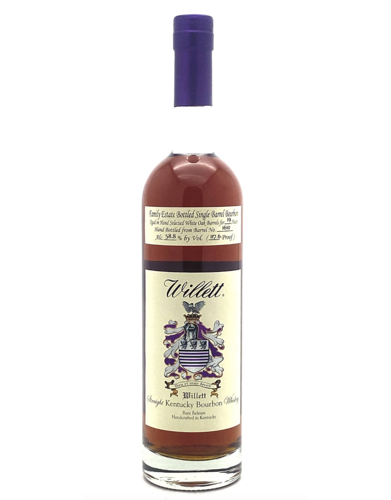Willett Family Estate 19YO Single Barrel Bourbon #1610 117.6pf / Purple Top 2021 Release  xx/xxx