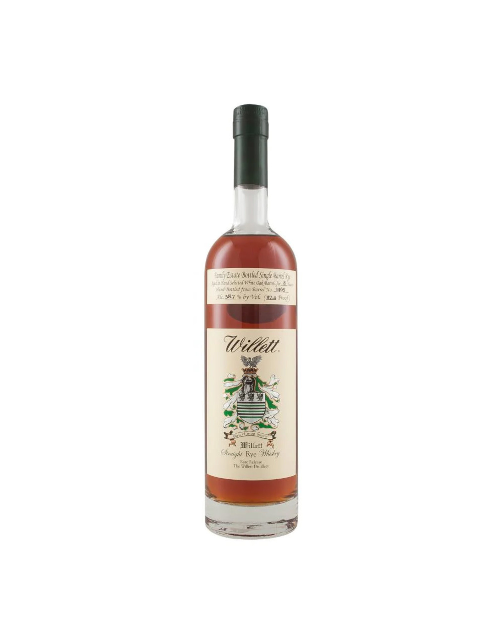 Willett Family Estate 8YO Single Barrel Rye #6749 129.6pf / Green Top 2022 Release  127/152