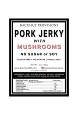 Pork Jerky with Mushrooms & Red Wine Vinegar