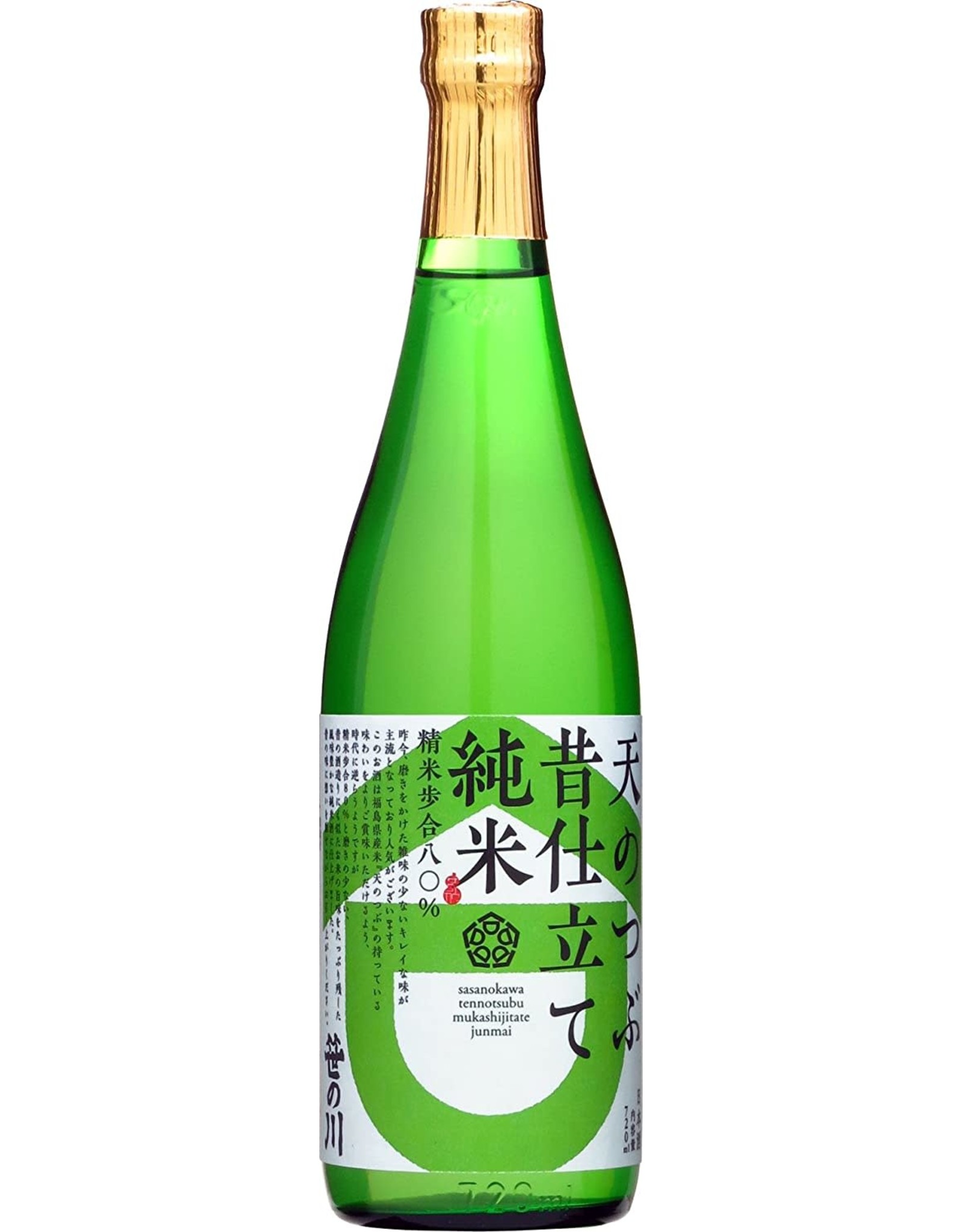 Sasanokawa Sasanokawa Shuzo Tennotsubu Mukashijitate Junmai 720ml (Fukushima)