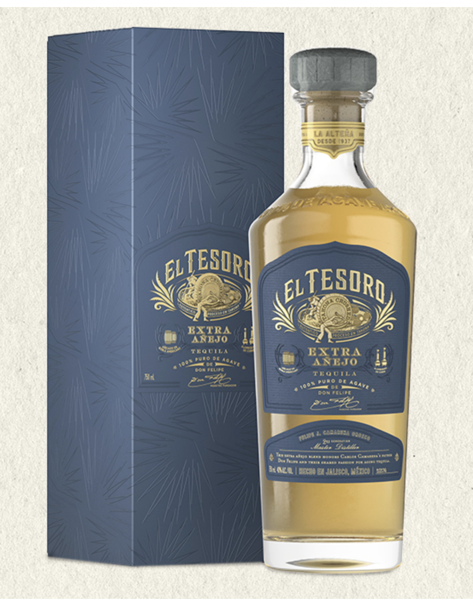 El Tesoro De Don Felipe Tequila EXTRA Anejo NOM 1123 AF