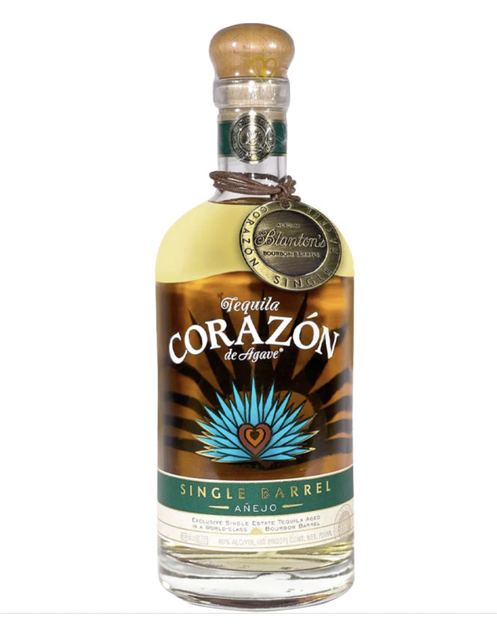 Corazon de Agave, Tequila, Single Barrel Reposado Blanton’s Barrel Aged - Private Single Bacchus Barrel Selection #01