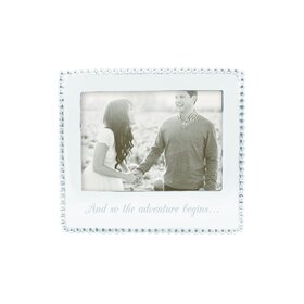 Mariposa "And So the Adventure Begins" Beaded 5x7" Frame
