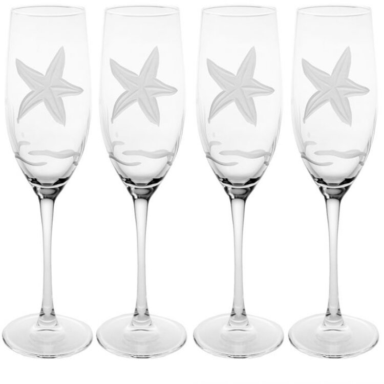 Starfish Champagne Flute