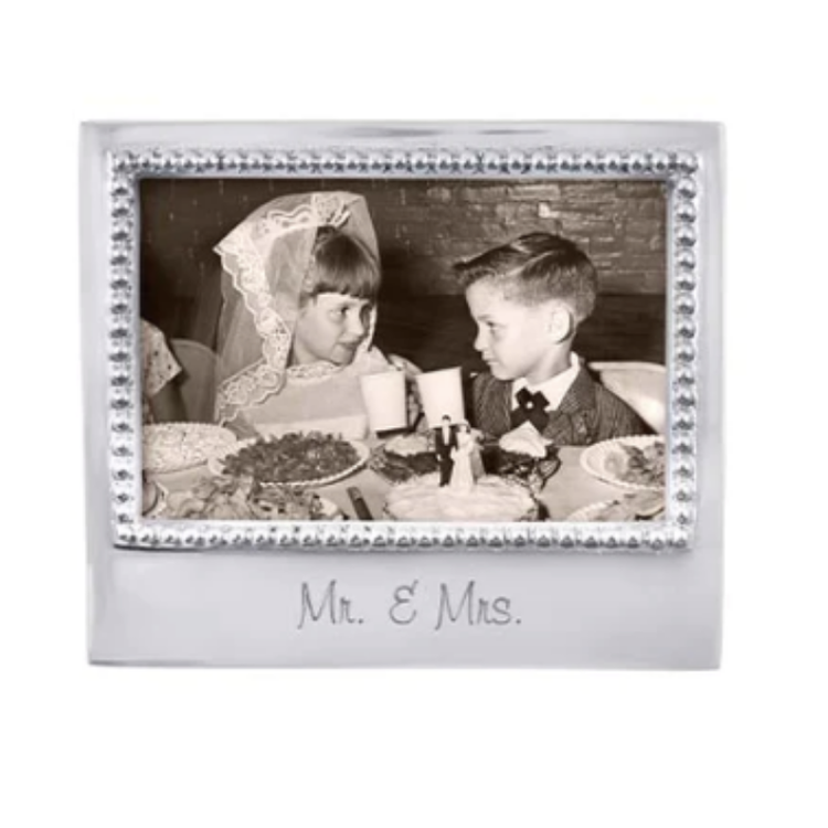 Mariposa "Mr. & Mrs." Beaded 4x6" Frame