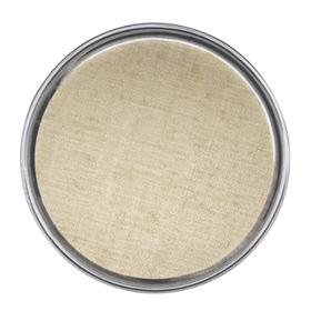 Mariposa Signature Round Metal Tray with Sand Faux Grasscloth
