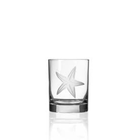 Starfish Double Old Fashion Glass
