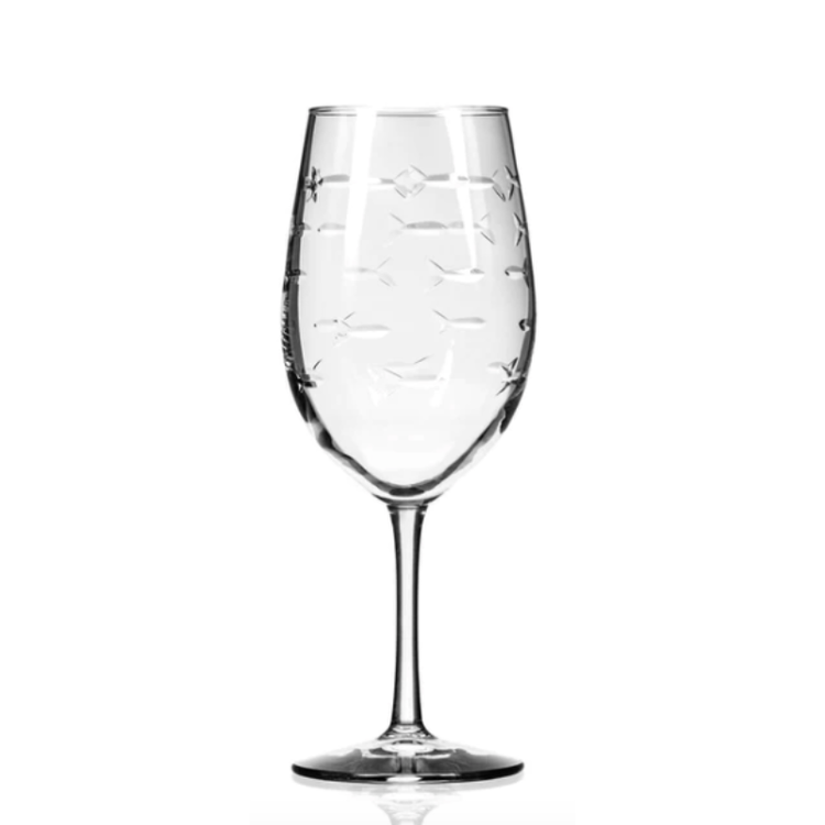School of Fish All Purpose Wine Glass 18oz