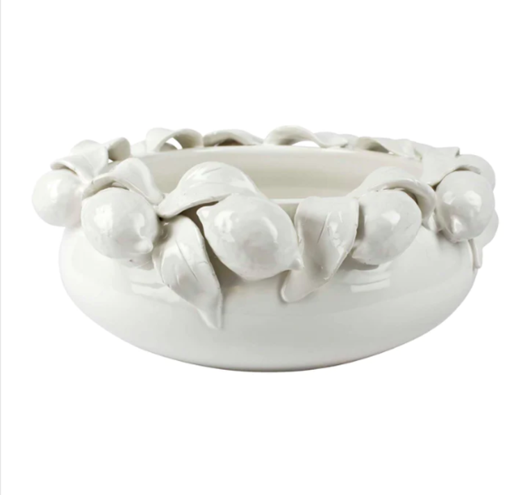 Vietri Limoni White Figural Centerpiece