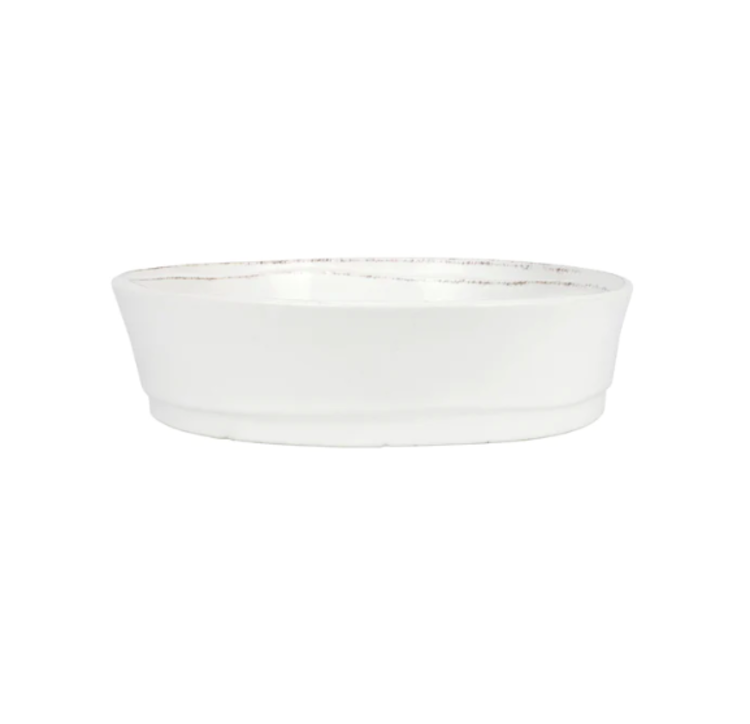 Vietri Lastra White Pie Dish