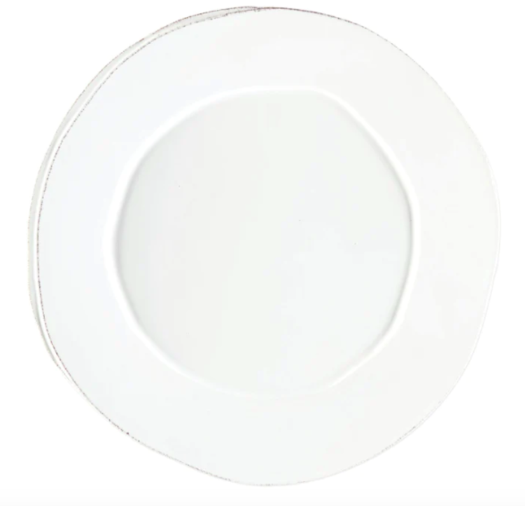 Vietri Lastra White Round Platter