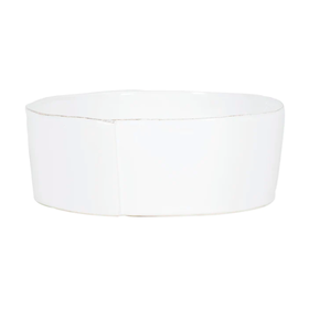 Vietri Lastra White Large Serving Bowl