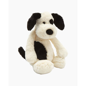 jellycat Bashful Black & Cream Puppy Medium