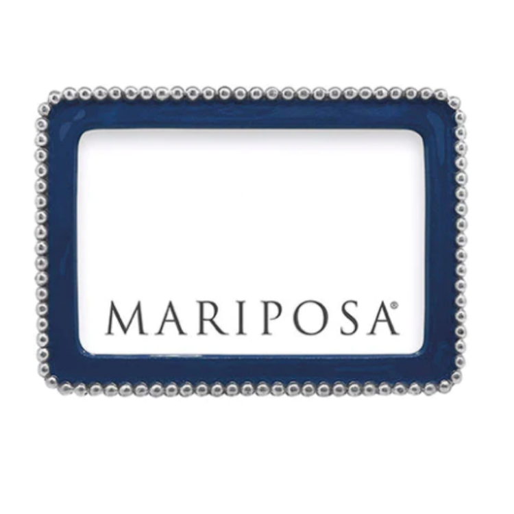 Mariposa Beaded Blue 4x6 Frame