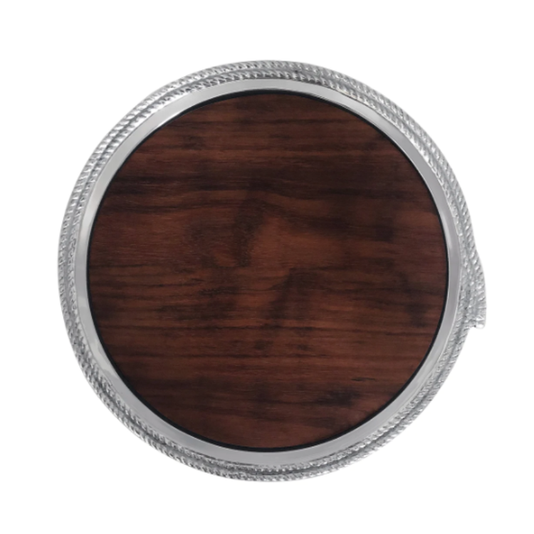 Mariposa Rope Round Cheese Board with Dark Wood insert