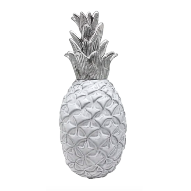 Mariposa Large Pineapple Ceramic with Metal Top