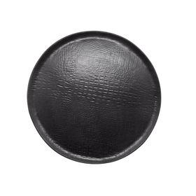 Mariposa Black Crocodile Ceramic Round Platter
