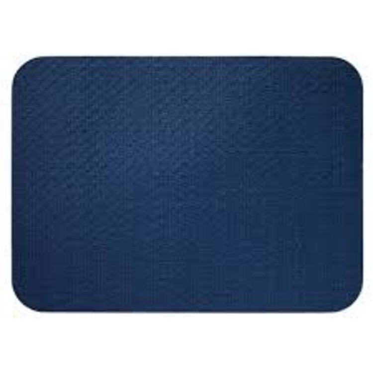 Wicker Navy Oblong Mat