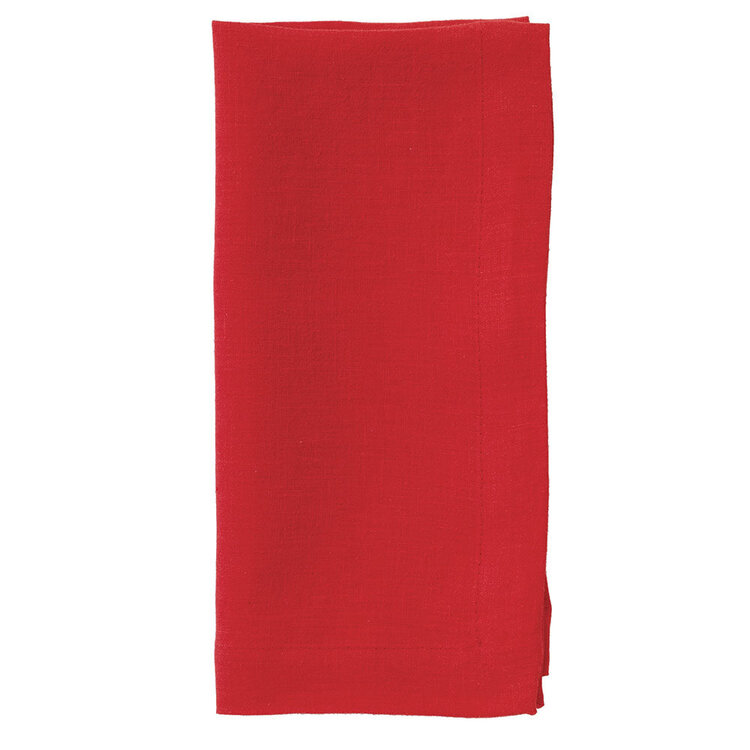 Riviera Poppy Red 22in Napkin