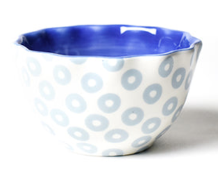 Coton Colors Iris Blue Pip Ruffle Appetizer Bowl