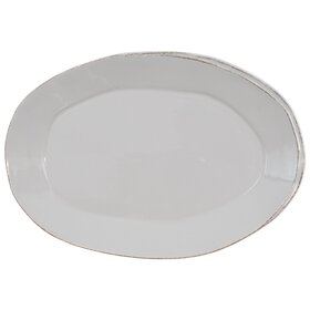 Vietri Lastra Gray Round Platter