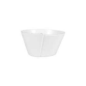 Vietri Lastra White Stacking Cereal Bowl