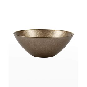 Vietri Metallic Glass Fawn Small Bowl