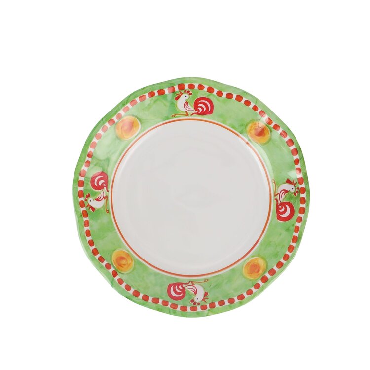 Vietri Melamine Campagna Gallina Salad Plate