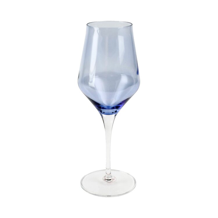 Vietri Contessa Blue Water Glass