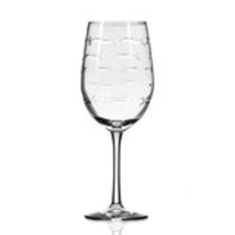 School of Fish White Wine glass 12oz