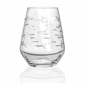 School of Fish Stemless Wine Tumbler 18 oz