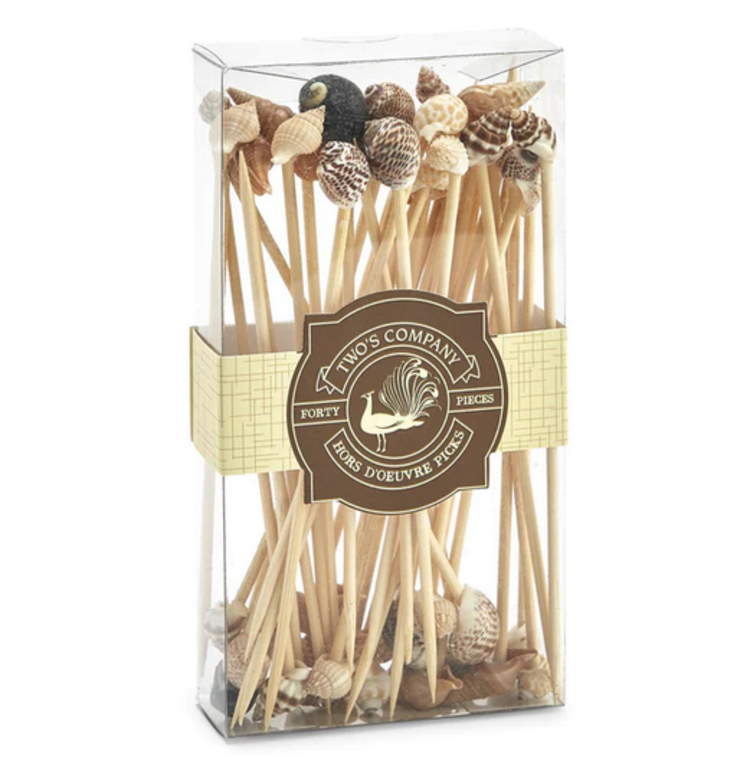 Two's Company Sea Fare 40 Shell Hors D'Oeuvre Long Picks