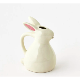 Bunny Pitcher, Ceramic, 7.5in