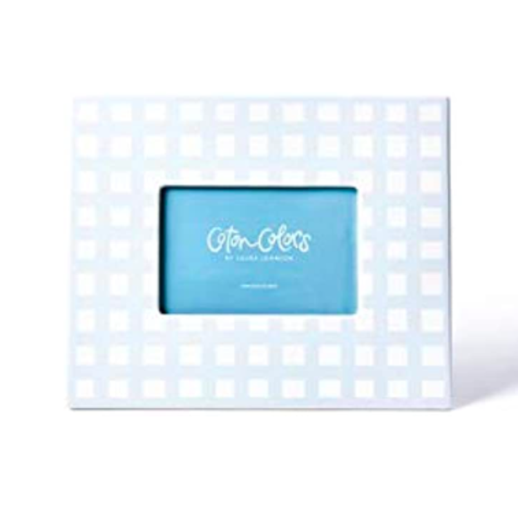 Coton Colors Gingham Blue Frame 11in