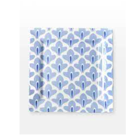 Coton Colors Iris Blue Sprout 12in Sqaure Platter