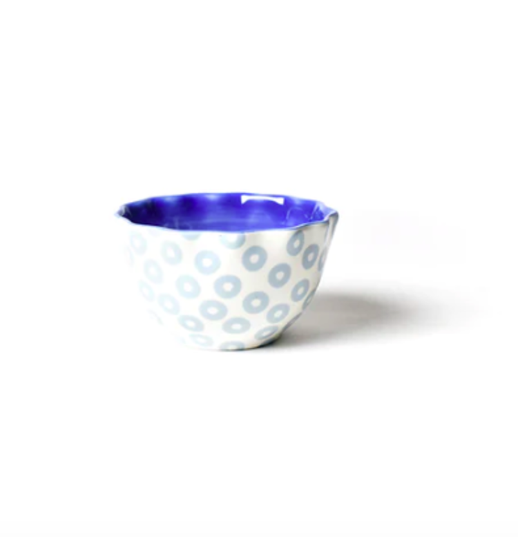 Coton Colors Iris Blue Pip Ruffle Appetizer Bowl