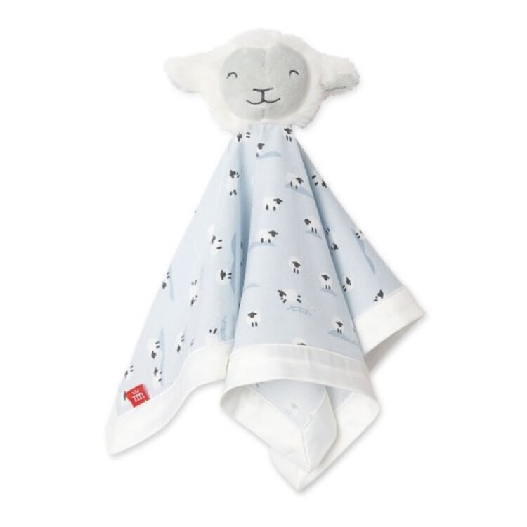 magnetic me Baa Baa Baby Blue Modal Lovey Blanket