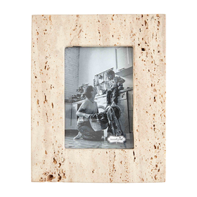 Mud Pie Small Cream Travertine Frame