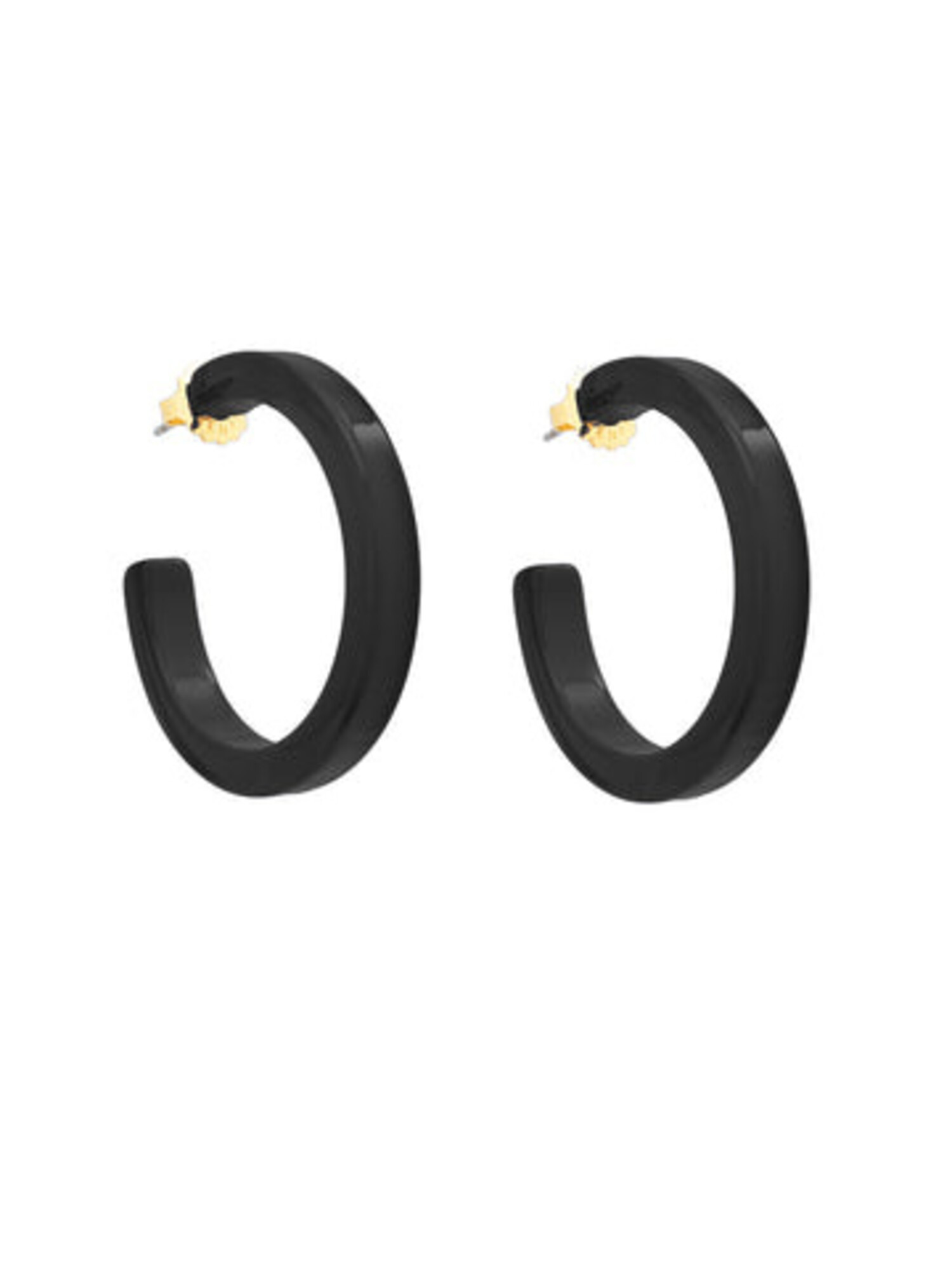 Zenzii Resin Hoop Earring Medium - The Studio of Duxbury